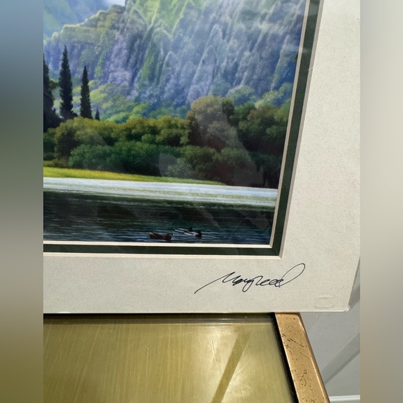 Kalalau Lookout  “Tranquil Waters”signed print by Gary Reed c. 1981 - Picture 3 of 8